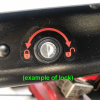 Thule N Series Ski / Bike Rack Lock Example