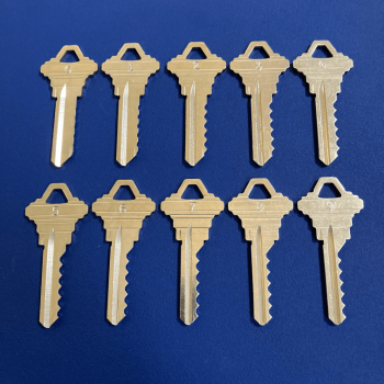 thumbnail image 2 of 1 Schlage SC4 Key Blank With Space And Depth Keys – 6 Cut Blanks, Nickel Or Brass 2 of 6