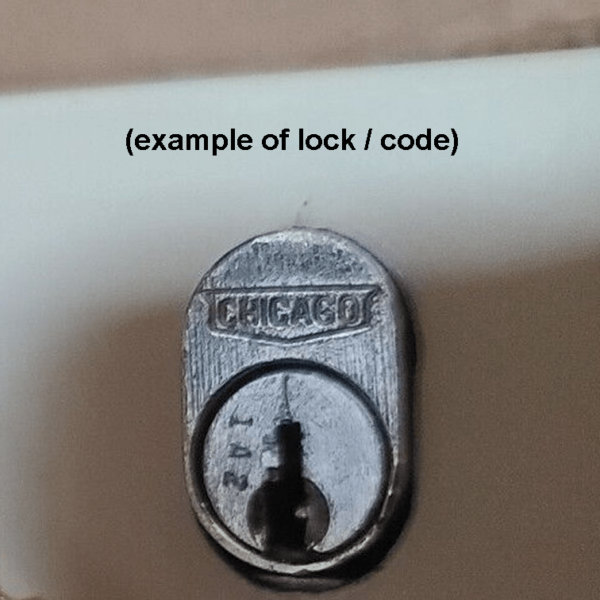 All Steel / Chicago *A* Series Lock Example